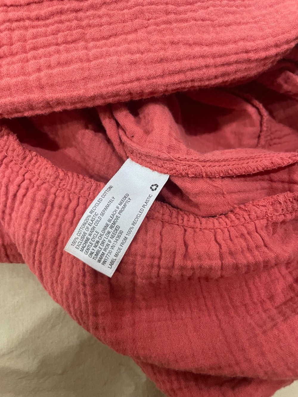 Universal Thread red midi dress gauze muslin cotton puff sleeve XS cottagecore - Picture 5 of 7